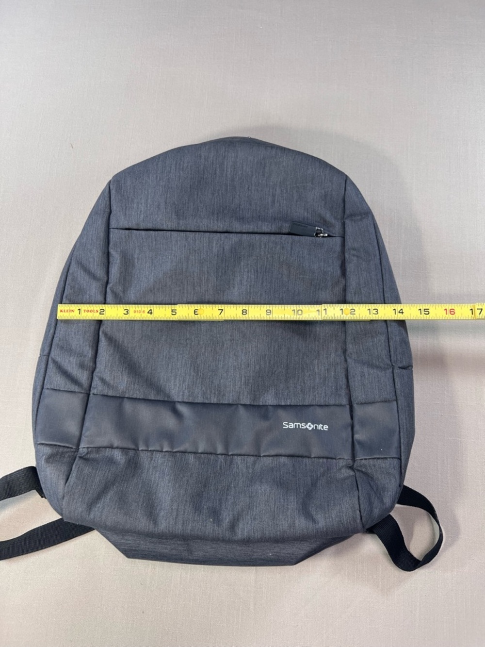 Samsonite Laptop Backpack Gray Heathered Mesh Back Panel Travel School Bag - Picture 9 of 11